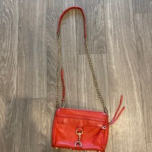 Rebecca Minkoff Red Crossbody Chain Bag